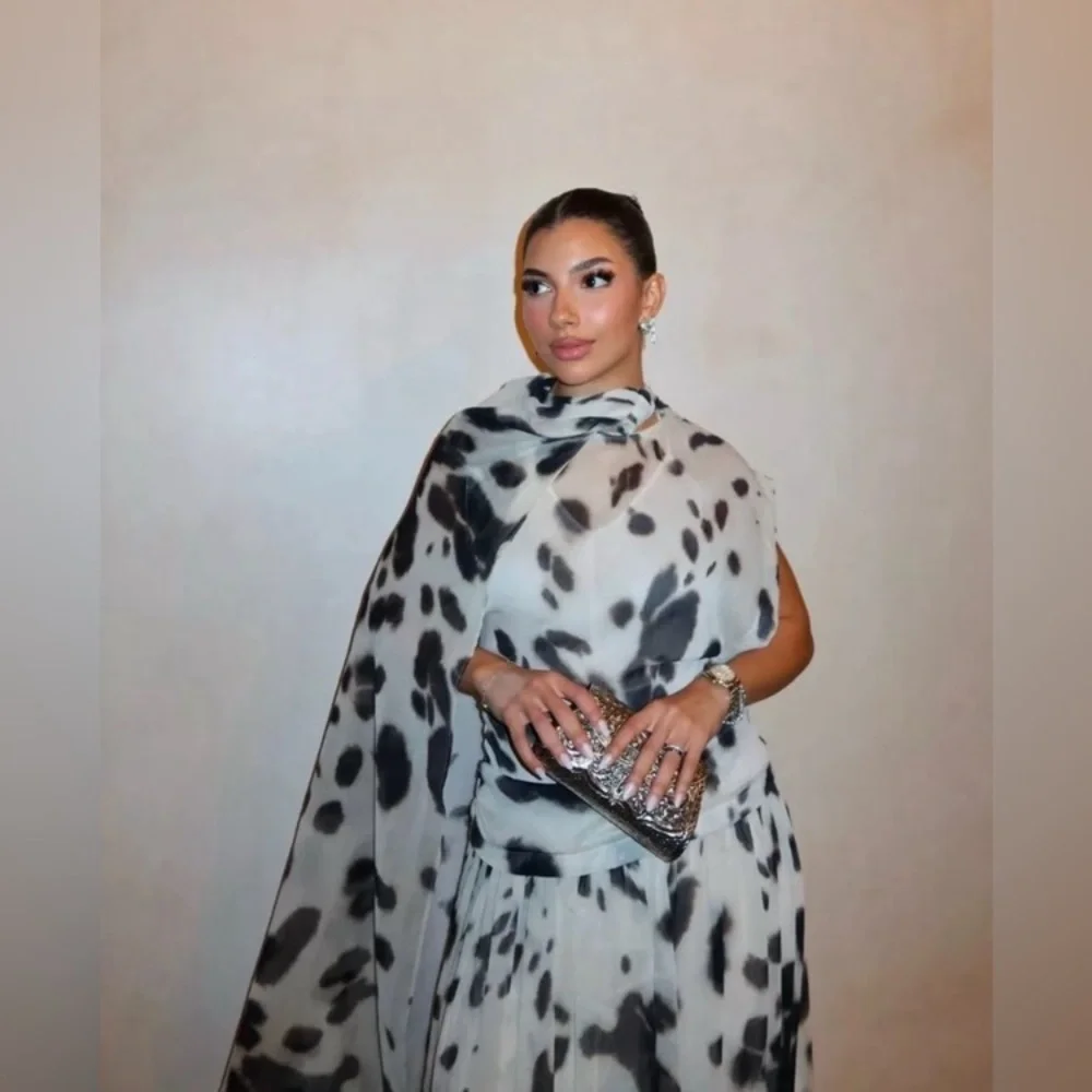 ZARA ANIMAL PRINT VOLUMINOUS DRESS ZW COLLECTION - Picture 5 of 12